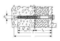 Tassello prolungato SXRL FUS 8mm con vite premontata TE (50pz)