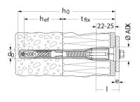 Sistema di fissaggio THERMAX 8/10 Fischer in busta (5 buste)