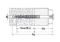 Tassello prolungato in nylon SXRL VAE 10mm vite antifurto torx (50pz)