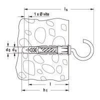Tasselli Fischer UX-R con gancio (25pz)