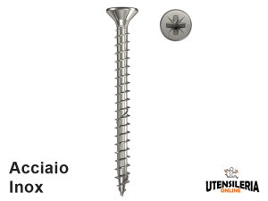 Vite in acciaio inox FPF SZ A2F Power-Fast 4.5x filetto totale (100pz)