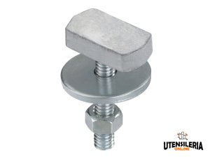 Vite testa a rombo Fischer FCS M8 per fissaggio collari su profili MS (50pz)