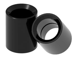Adattatore 45° per morsetti fissaggio tubi GPPH, tavoli fori 16mm