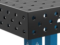 Banco per saldatura SteelMax GPPH in acciaio rinforzato 1x0,6mt fori 28mm