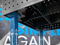 Banco per saldatura SteelEco GPPH 1,2x1,2mt spessore 8mm, fori 16mm griglia 100x100mm
