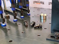 Banco per saldatura SteelEco GPPH 1,2x1,2mt spessore 8mm, fori 16mm griglia 100x100mm