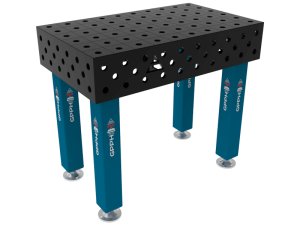 Banco per saldatura SteelMax GPPH in acciaio rinforzato 1x0,6mt fori 28mm
