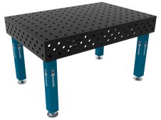 Banco per saldatura SteelMax GPPH in acciaio rinforzato 1,5x1mt fori 28mm