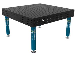 Banco per saldatura SteelPlus GPPH 1,5x1,48mt spessore 12mm, fori 16mm griglia 50x50mm