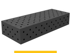 Blocco di collegamento 1000x400x200mm SteelPlus GPPH, spessore 12mm, fori 16mm griglia diagonale