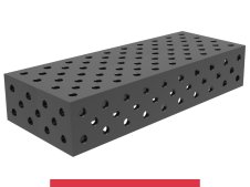 Blocco di collegamento 1000x400x200mm SteelMax GPPH, spessore 15mm, fori 28mm griglia diagonale