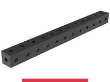 Blocco di collegamento 1200x100x100mm SteelMax GPPH, spessore 15mm, fori 28mm