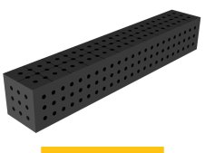 Blocco di collegamento 1200x200x200mm SteelPlus GPPH, spessore 12mm, fori 16mm griglia 50x50mm