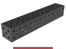 Blocco di collegamento 1200x200x200mm SteelMax GPPH, spessore 15mm, fori 28mm griglia diagonale