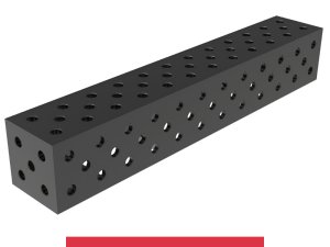 Blocco di collegamento 1200x200x200mm SteelMax GPPH, spessore 15mm, fori 28mm griglia diagonale