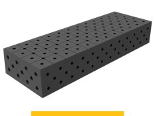 Blocco di collegamento 1200x400x200mm SteelPlus GPPH, spessore 12mm, fori 16mm griglia diagonale