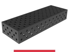 Blocco di collegamento 1200x400x200mm SteelMax GPPH, spessore 15mm, fori 28mm griglia diagonale