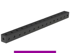 Blocco di collegamento 1500x100x100mm SteelExpert GPPH fori 28mm