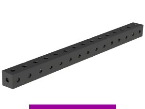 Blocco di collegamento 1500x100x100mm SteelExpert GPPH fori 28mm