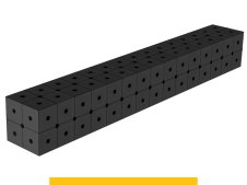 Blocco di collegamento 1500x200x200mm SteelPlus GPPH, spessore 12mm, fori 16mm griglia diagonale