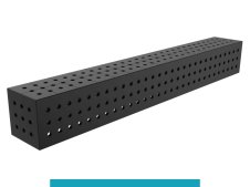 Blocco di collegamento 1500x200x200mm SteelEco GPPH, spessore 8mm, fori 16mm griglia 50x50mm