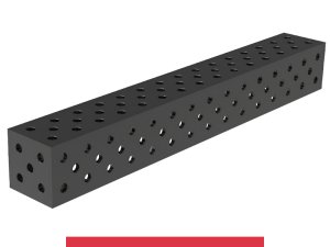 Blocco di collegamento 1500x200x200mm SteelMax GPPH, spessore 15mm, fori 28mm griglia diagonale