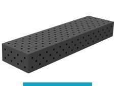 Blocco di collegamento 1500x400x200mm SteelEco GPPH, spessore 8mm, fori 16mm griglia diagonale