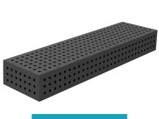 Blocco di collegamento 1500x400x200mm SteelEco GPPH, spessore 8mm, fori 16mm griglia 50x50mm