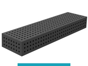 Blocco di collegamento 1500x400x200mm SteelEco GPPH, spessore 8mm, fori 16mm griglia 50x50mm