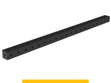Blocco di collegamento 2000x100x100mm SteelPlus GPPH, spessore 12mm, fori 16mm griglia 100x100mm
