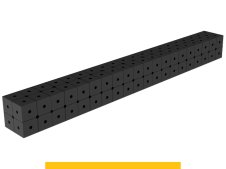 Blocco di collegamento 2000x200x200mm SteelPlus GPPH, spessore 12mm, fori 16mm griglia diagonale