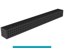 Blocco di collegamento 2000x200x200mm SteelEco GPPH, spessore 8mm, fori 16mm griglia 50x50mm