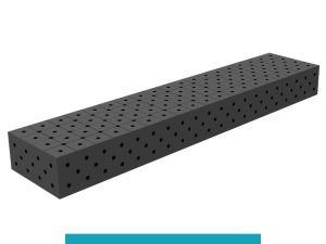 Blocco di collegamento 2000x400x200mm SteelEco GPPH, spessore 8mm, fori 16mm griglia diagonale