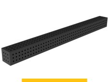Blocco di collegamento 2400x200x200mm SteelPlus GPPH, spessore 12mm, fori 16mm griglia 50x50mm