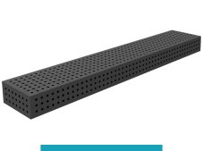 Blocco di collegamento 2400x400x200mm SteelEco GPPH, spessore 8mm, fori 16mm griglia 50x50mm