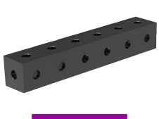 Blocco di collegamento 600x100x100mm SteelExpert GPPH fori 28mm