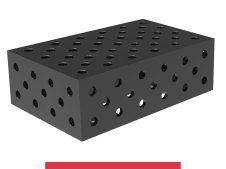 Blocco di collegamento 600x400x200mm SteelMax GPPH, spessore 15mm, fori 28mm griglia diagonale
