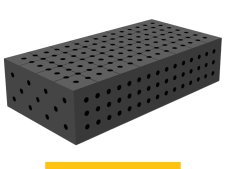 Blocco di collegamento 800x400x200mm SteelPlus GPPH, spessore 12mm, fori 16mm griglia 50x50mm