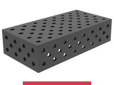 Blocco di collegamento 800x400x200mm SteelMax GPPH, spessore 15mm, fori 28mm griglia diagonale