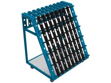 Carrello portautensili GPPH Trolley L 1000x800x1130mm per accessori tavoli saldatura, fori 28mm