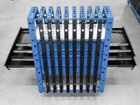 Carrello portautensili GPPH Trolley L 1000x800x1130mm con 8 cassetti, fori 28mm