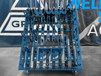 Carrello portautensili GPPH Trolley L 1000x800x1130mm per accessori tavoli saldatura, fori 16mm