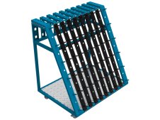 Carrello portautensili GPPH Trolley L 1000x800x1130mm per accessori tavoli saldatura, fori 16mm
