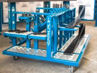 Carrello portautensili GPPH Trolley M 1300x900x600mm per accessori tavoli saldatura, fori 28mm