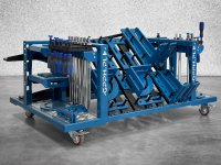 Carrello portautensili GPPH Trolley M 1300x900x600mm per accessori tavoli saldatura, fori 28mm
