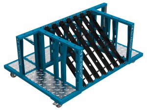 Carrello portautensili GPPH Trolley M 1300x900x600mm per accessori tavoli saldatura, fori 16mm