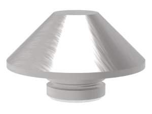 Cono di centraggio saldatura tubazioni GPPH 60mm per tavoli fori 16mm