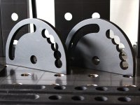 Goniometro ad angolo variabile SteelPlus GPPH, spessore 12mm per tavoli fori 16mm