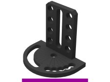 Goniometro spaziale 180x260x225mm sinistro SteelExpert GPPH, spessore 25mm, fori 28mm
