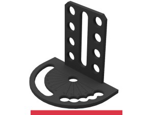 Goniometro spaziale 180x260x225mm sinistro SteelMax GPPH, spessore 15mm, fori 28mm